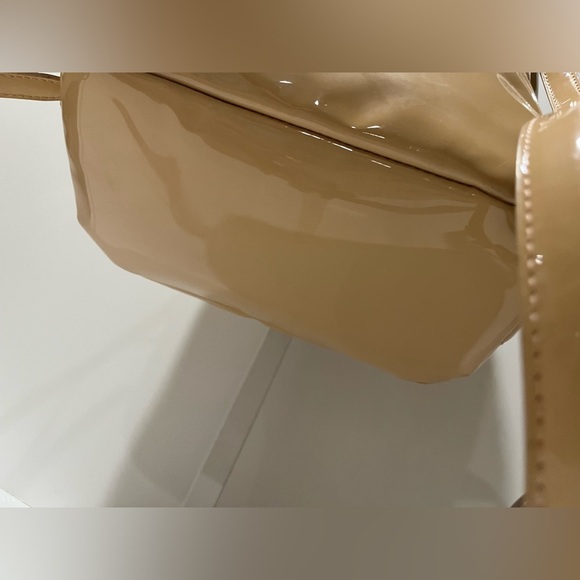 Tan  backpack patent leather Sam Edelman 12 high 8wide 5 deep main image 7